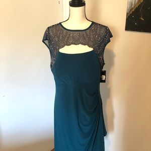 NWT Beaded Turquoise Dress
